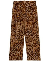 A PAPER KID - Animal Print Trousers - Lyst