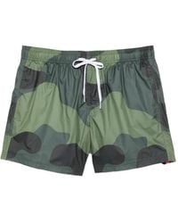 Sundek - Short De Bain À Motif Camouflage - Lyst