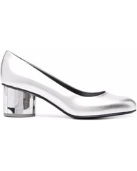Ferragamo - Farrah Slip-On Leather Pumps - Lyst