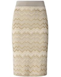 Missoni - Chevron Wool And Viscose Mini Skirt - Lyst