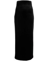 Philosophy Di Lorenzo Serafini - Stretch Velvet Straight Skirt - Lyst
