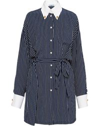 Prada - Striped Silk Shirt - Lyst