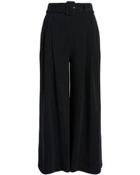 Cinq À Sept - Cropped Pleat-Detail High-Rise Trousers - Lyst