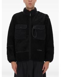 and wander - Boa Zip-Up Jacket - Lyst