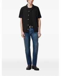 AllSaints - Hudson Relaxed Fit Ramskull Short Sleeve Button Shirt - Lyst