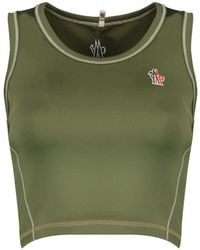 Moncler - Polartec Cropped Tank Top - Lyst