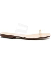 MARIA LUCA - Transparent-Strap Toe-Ring Sandals - Lyst