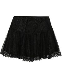 Charo Ruiz - Thea Lace Mini Skirt - Lyst