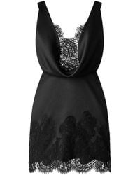 Il Volo - Lace-Trimmed Silk Mini Dress - Lyst