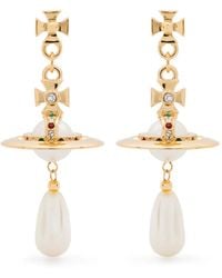 Vivienne Westwood - Faux-Pearl Drop Earrings - Lyst