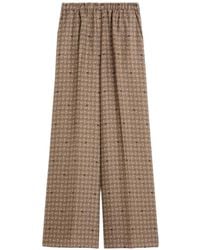 Max Mara - Printed Silk Pants - Lyst