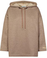 Max Mara - Logo-Embroidered Hoodie - Lyst