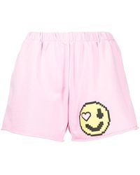 Mujer Ropa de Shorts de Minishorts Pantalones cortos de deporte con eslogan Natasha Zinko de Algodón de color Rosa 