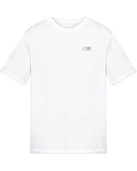MM6 by Maison Martin Margiela - Number-Print Cotton T-Shirt - Lyst