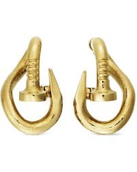 David Webb - Bent Nail Earrings - Lyst