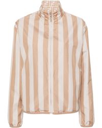 Fendi - Reversible Striped Jacket - Lyst