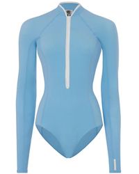 Hunza G - Tyra Long-Sleeve Swimsuit - Lyst