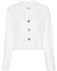 Allude - V-neck Cashmere Cardigan - Lyst