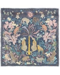Bimba Y Lola - Fringed-Trim Patterned Scarf - Lyst