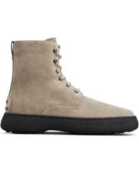 Tod's - W. G. Lace-Up Ankle Boots - Lyst