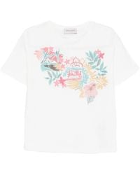 ERMANNO FIRENZE - Graphic-Print Cotton T-Shirt - Lyst