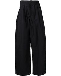 Yohji Yamamoto - High-Waisted Straight-Leg Trousers - Lyst