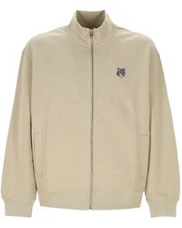 Maison Kitsuné - Fox Head Zipped Comfort Sweatshirt - Lyst