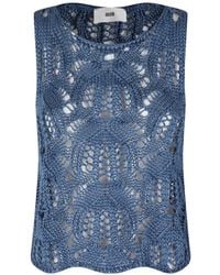 SOLOTRE - Maglia Rete Crochet-Knit Top - Lyst