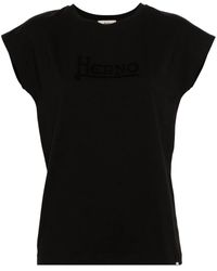 Herno - Logo Embroidery T-Shirt - Lyst
