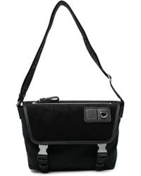 Loewe - Flex Medium Canvas And Suede Crossbody Bag - Lyst