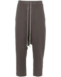 Rick Owens - Drop-Crotch Cropped Trousers - Lyst