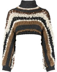 Brunello Cucinelli - カラーブロック カシミアセーター - Lyst