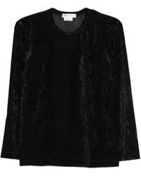 Comme des Garçons - Crinkled Long-Sleeve T-Shirt - Lyst