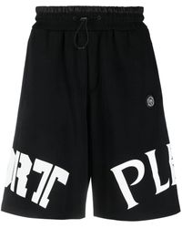 Philipp Plein - Pantalones cortos de chándal con logo estampado - Lyst