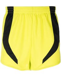 Martine Rose - Contrasting-panels Elasticated-waist Shorts - Lyst