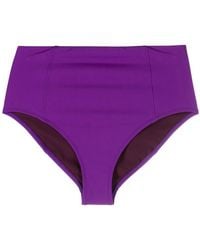 Ulla Johnson - Plain High-Waist Bikini Bottoms - Lyst