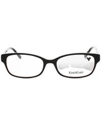 Bebe - Floral-Print Rectangle-Frame Glasses - Lyst
