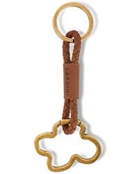 Lardini - Flower-Shaped Braided Key Ring - Lyst