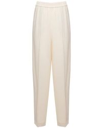 Fabiana Filippi - Beaded-Trim Elasticated-Waistband Trousers - Lyst