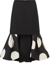 Nina Ricci - Midi-Rok Met Dubbele Fladder - Lyst