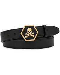 Philipp Plein - Leather Belt Skull - Lyst