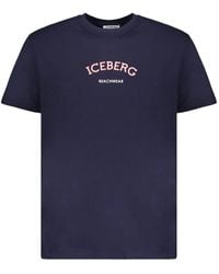 Iceberg - Logo-Print Short-Sleeve T-Shirt - Lyst