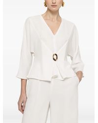 Nissa - V-Neck Blouse - Lyst