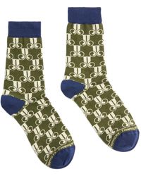 La DoubleJ - Monogram Cotton-Blend Socks - Lyst