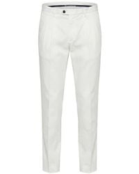 Drumohr - Pantalon En Coton À Design Plissé - Lyst