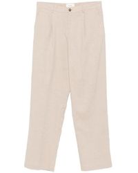 Les Deux - Pleated Straight-Leg Trousers - Lyst