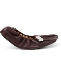 MM6 by Maison Margiela - Anatomic Numeric-Tag Ballet Flats - Lyst