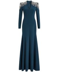 Jenny Packham - Nila Beaded V-Neck Maxi Dress - Lyst
