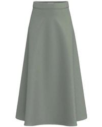 Marella - Emme Ribbed-Knit A-Line Midi Skirt - Lyst