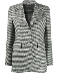Ermanno Scervino Checked Tailored Blazer - Black